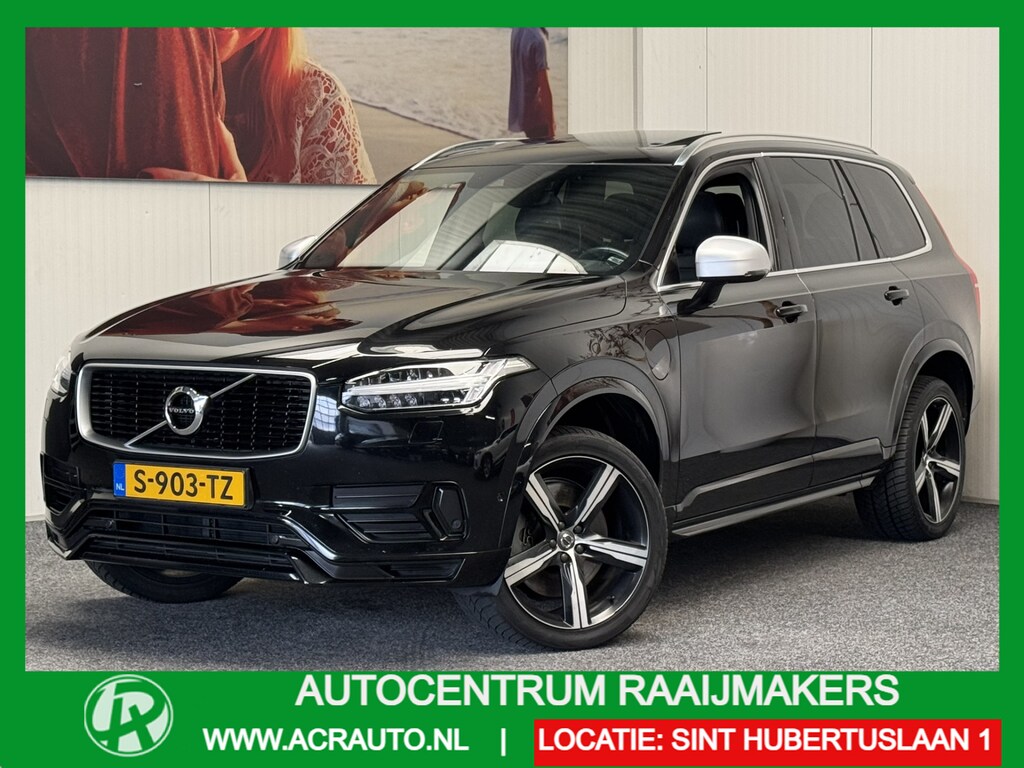 Volvo XC90 2.0 T8 TWIN ENGINE AWD R-DESIGN 7 PERSOONS LEDER NAVIGATIE LUCHTVERING ADAPTIVE CRUISE CONTROL HEAD-UP DISPLAY PANORAMA SCHUIF/KANTELDAK ACHTERUITRIJCAMERA ZEER MOOI !!