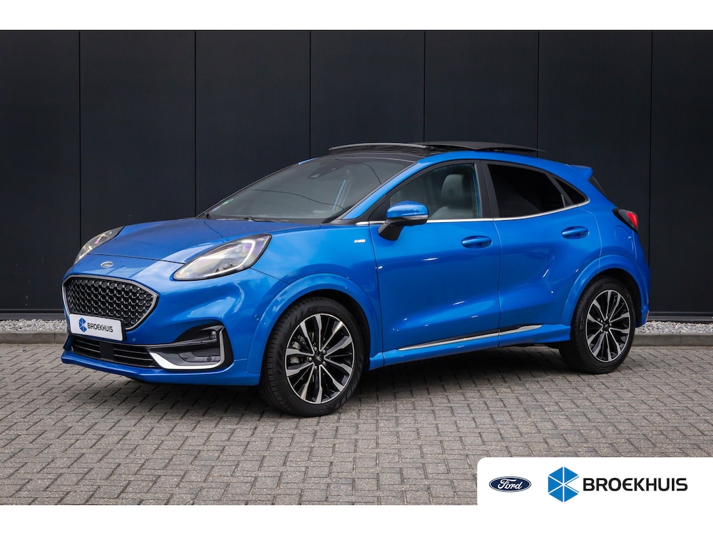 Ford Puma 1.0 EcoBoost Hybrid Vignale | 100% dealer o.h. | Panoramadak | Full LED | Adaptieve cruise | Camera | B&O Audio incl. DAB | Massage | Elec achterklep | Dodehoek detectie