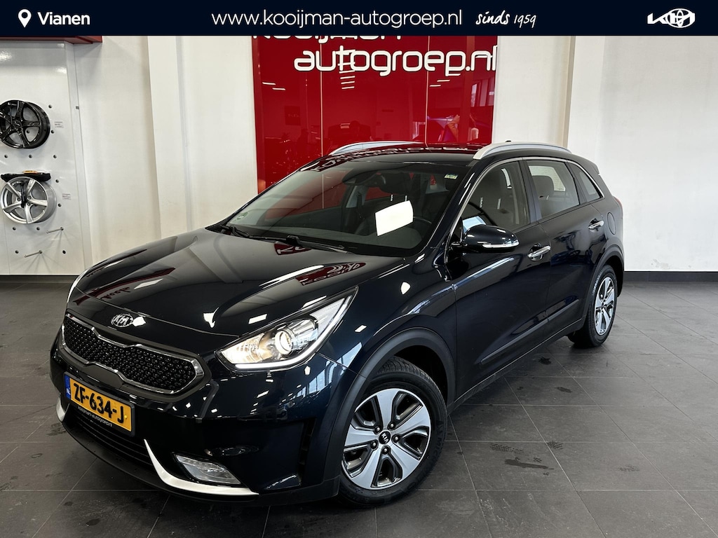 Kia Niro Hybrid 1.6 GDi DynamicLine ,NL auto ,Cruise control ,Achteruitrij camera ,Apple Carplay/Android Auto ,Elektr. inklapbare spiegels ,Elektr. climate control ,Parkeersensoren achter