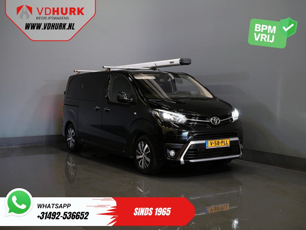 Toyota ProAce Worker 1.5 2x Schuifdeur/ Adapt.Cruise/ Head-up/ Standkachel/ Inrichting/ Stoelverw./ Carplay/ Camera/ Keyless/ Climate/ Trekhaak