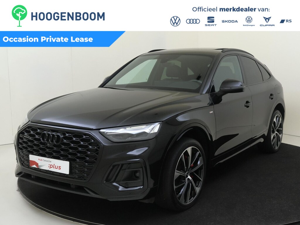 Audi Q5 Sportback 55 TFSI e S edition Competition | SoH 94% | Panoramadak | Trekhaak | Adaptieve demping | Optiek zwart Plus | LED matrix verlichting | Parkeerassistent | Keyless |