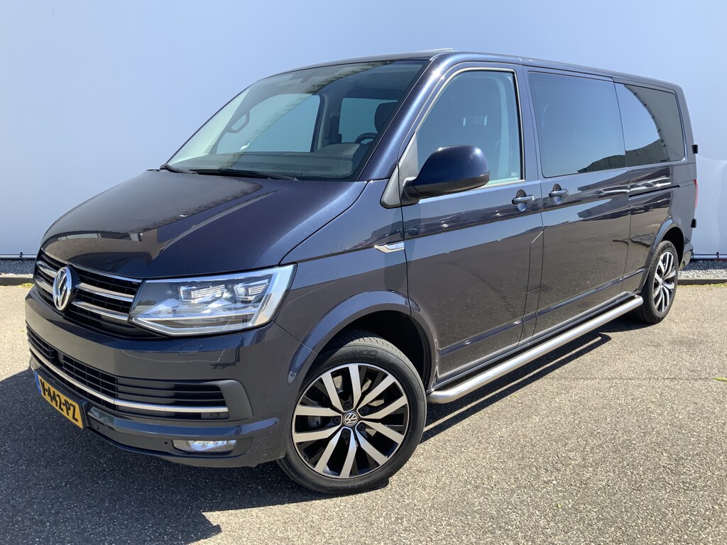 Volkswagen Transporter 2.0 TDI L2H1 DC Highline Automaat Dub Cab Airco Navi Cruise Camera 5 Zits Trekhaak 2500 kg Alu Velg Euro 6 ,Zonne Dak