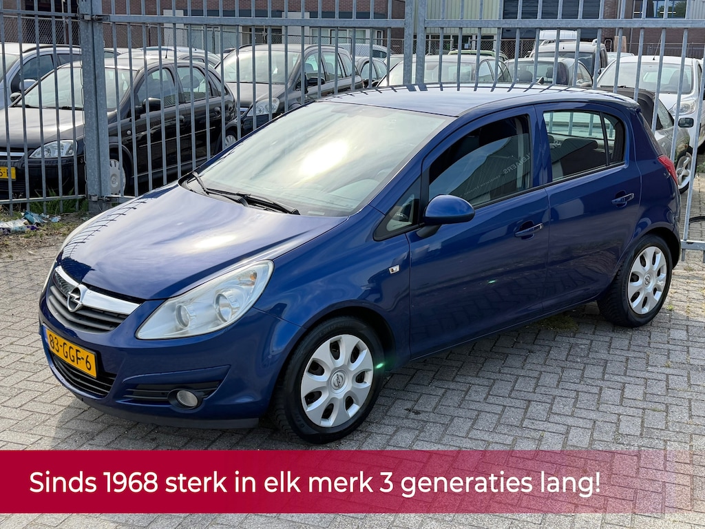 Opel Corsa 1.4-16V Enjoy 5 deurs VOL AUTOMAAT 90KP! NL AUTO NAP l 1e eigenaar! Airco l Cruise l Trekhaak l PDC! DEALER OH l TOP