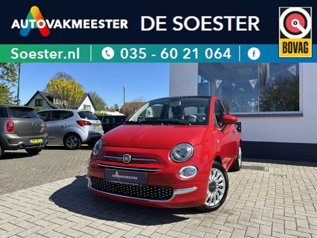 Fiat 500 Lim. DOLCEVITA|HYBRID|LEDEREN BEKLEDING|GLAZENDAK|CARPLAY