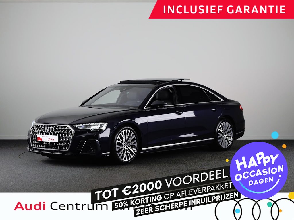 Audi A8 60 TFSI e quattro Lang 462pk | Panoramadak | Ventilatie + massage voor en achter | HUD | Luchtvering |