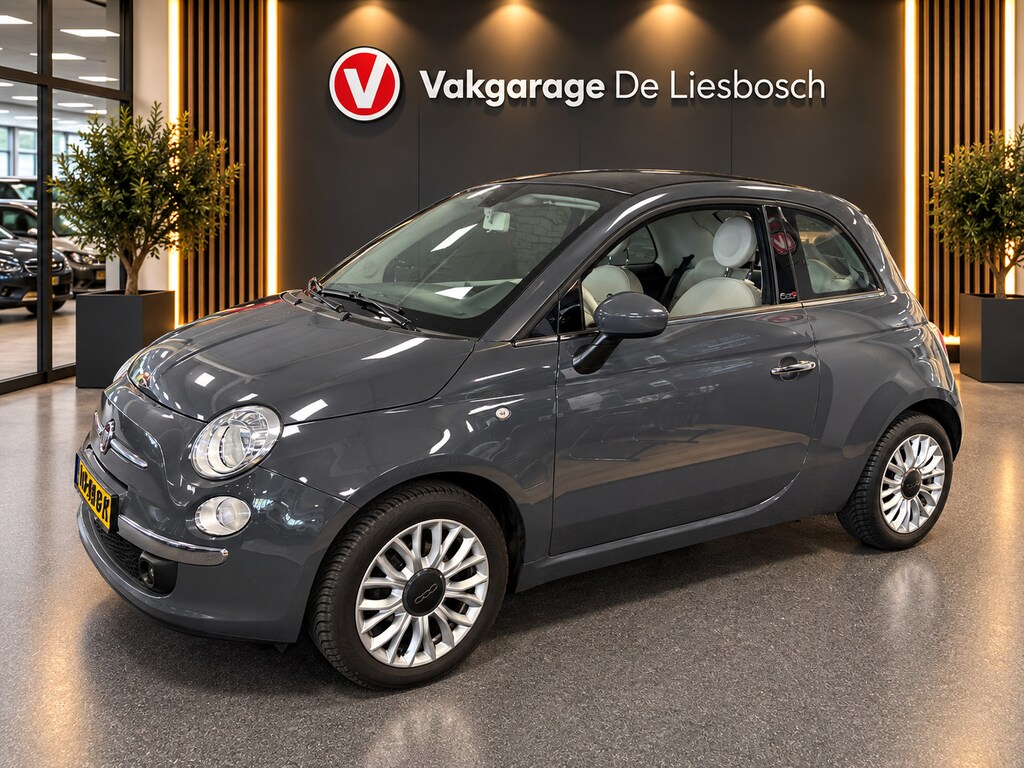 Fiat 500C 1.2 Lounge/airco/bluetooth/boeken/cabrio/zeer netjes
