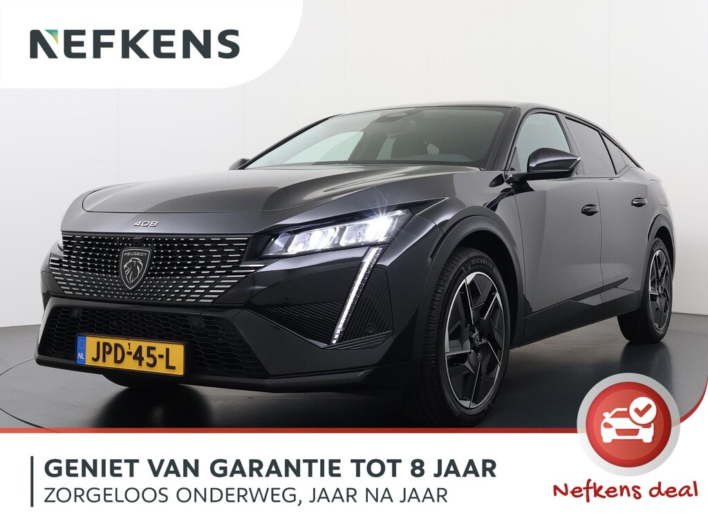 Peugeot 408 Allure 225pk Plugin Hybrid Automaat | Accu 99% | Navigatie | AGR stoelen | 360 camera | 19 inch wielen | Apple Carplay draadloos | Drive assist pack
