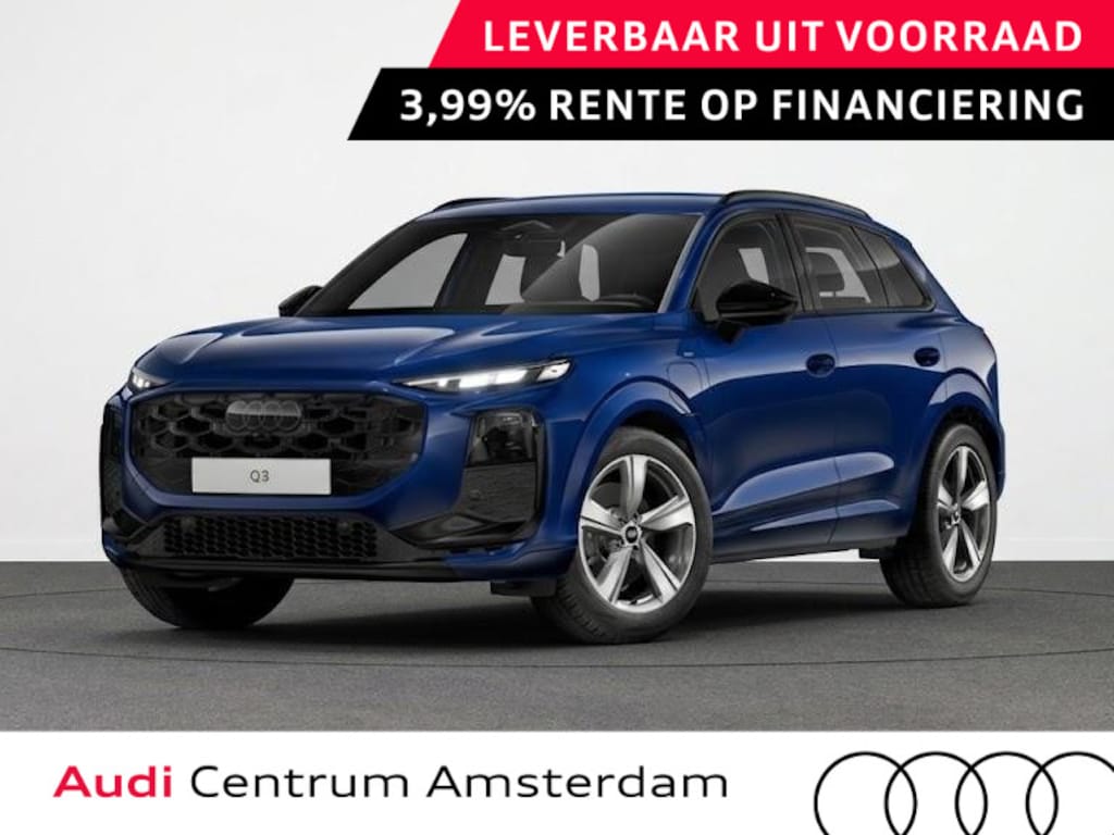 Audi Q3 S edition e-hybrid 272 pk | Techniekpakket plus | Sportstoelen zwart leder | Optiekpakket zwart-glanzend | Panorama-glasdak |