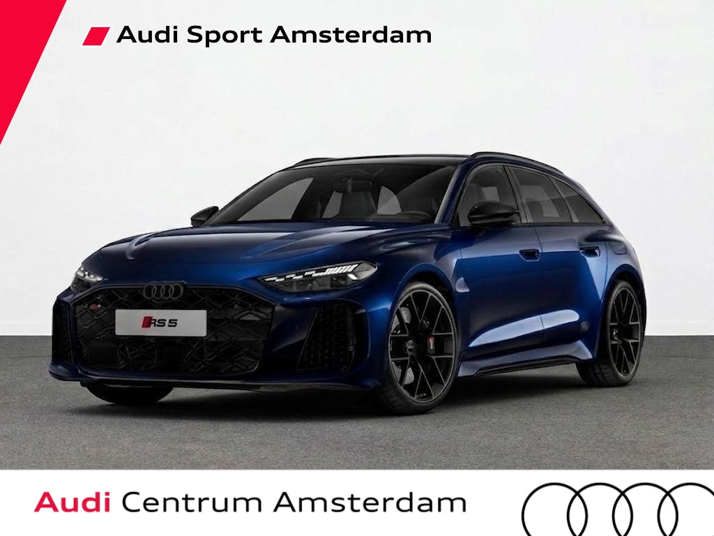 Audi RS5 Avant e-hybrid 470 kW/639 pk | Audi Sportpakket | Mugelloblau Perl | Panorama-glasdak | Head-up display |