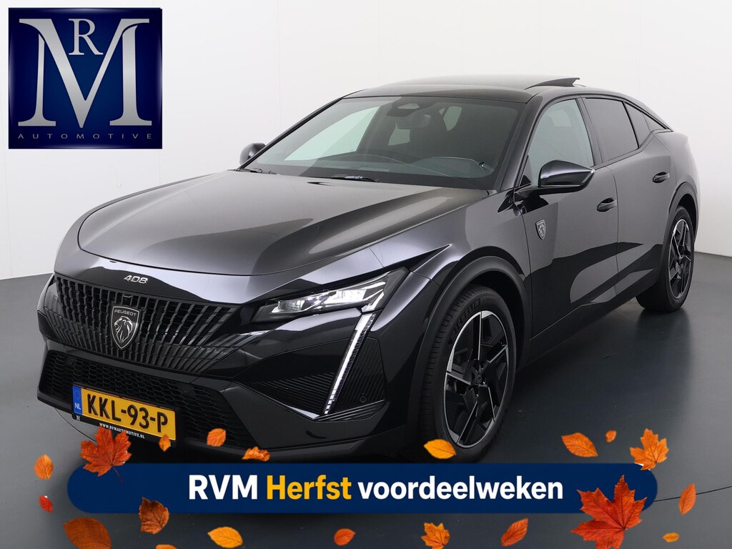 Peugeot 408 e-408 GT 58 kWh VAN:43.740,- VOOR:35.877,- UW HERFSTVOORDEEL:7.863,-NIEUWE AUTO 13KM!| FULL OPTION| PANO| FOCAL AUDIO| 360 CAMERA| ELEKTRISCHE ACHTERKLEP| ELEK. STOELEN| STOEL + STUURVERWARMING MET MASSAGE|