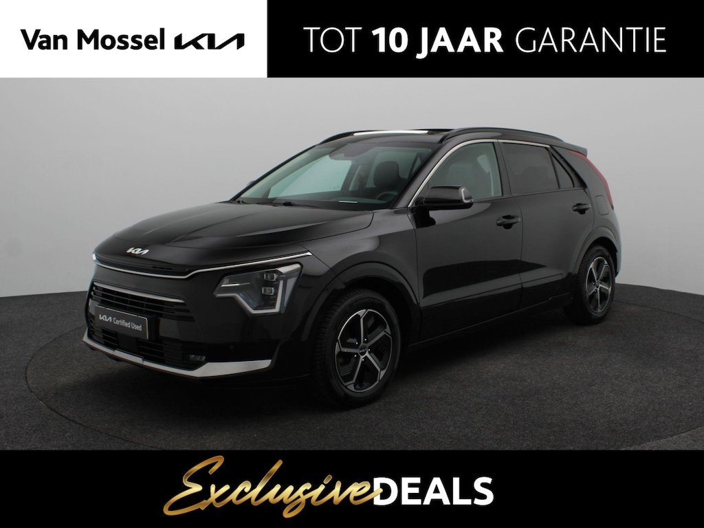 Kia Niro Hybrid 1.6 GDi DynamicPlusLine | Trekhaak | All-Season banden | Stoel en Stuur verwraming | HUD | Elek. Achterklep | Full LED