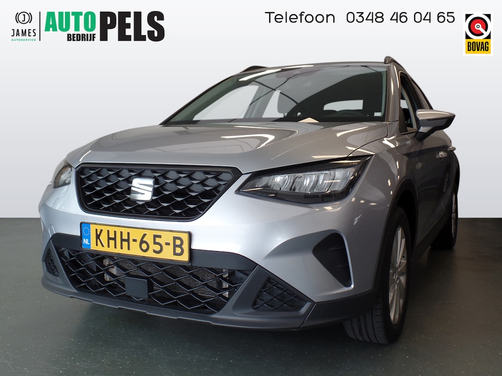 SEAT Arona 1.0 TSI Style, Apple Carplay, Clima controle, Cruise controle, Elek ramen V/A, Stoelverwarming, Xenon verlichting, Pdc, Lm velgen 16'', Uniek 66.000km!! Bovag afleverpakket 695,-