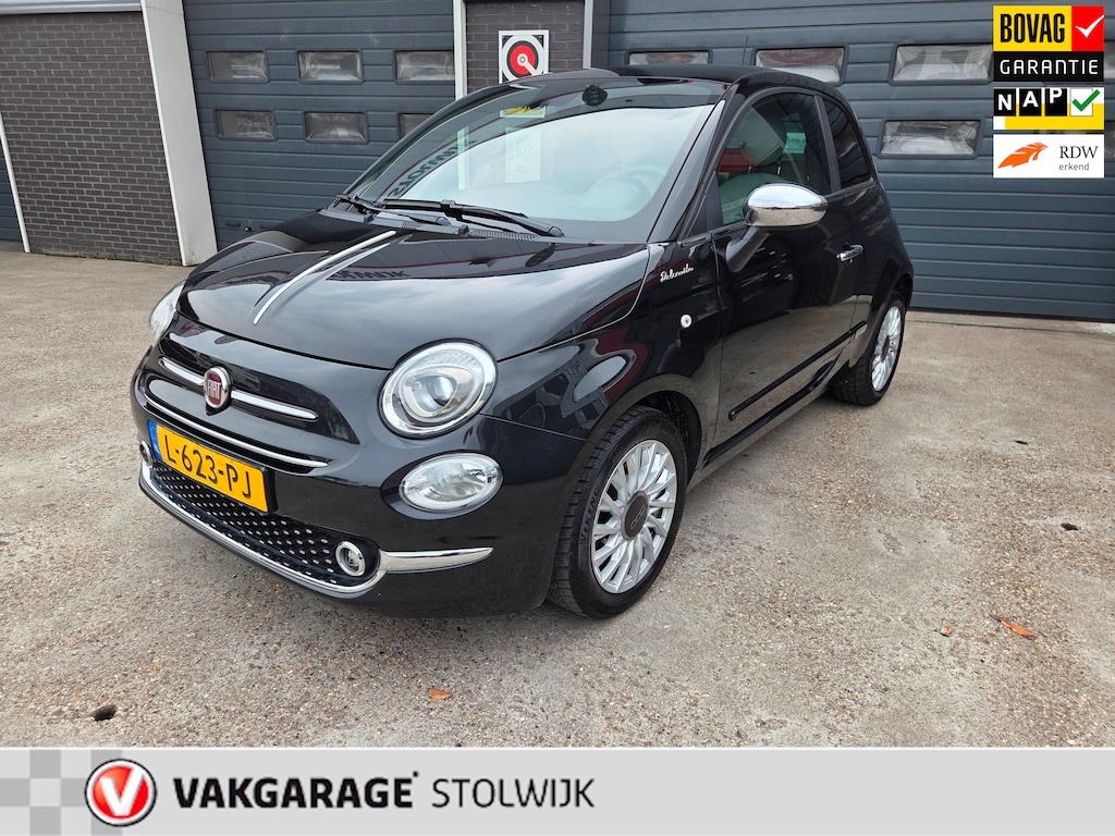 Fiat 500 1.0 Hybrid Dolcevita, Panorama dak, Weinig KM, Sportieve uitvoering.