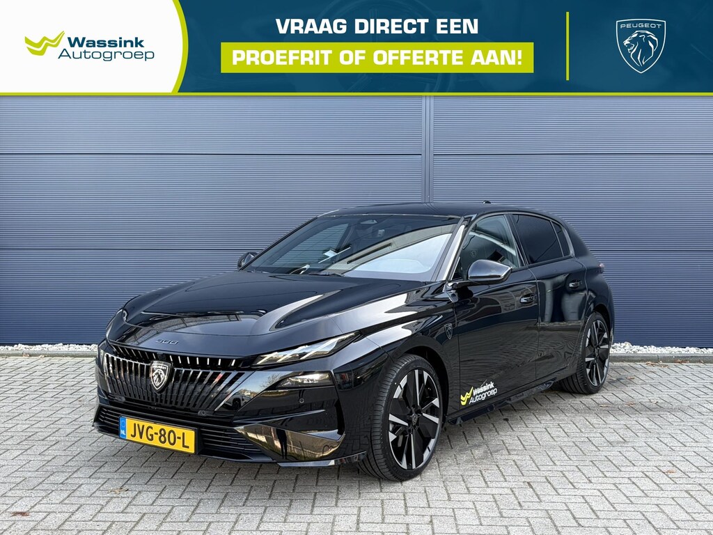 Peugeot 308 1.2 HYbrid 145pk e-DCS6 GT | Parkeercamera | Apple Carplay & Android Auto | Cruise Control | Bekleding stof/kunstleder afgewerkt met stiksels in groen adamite