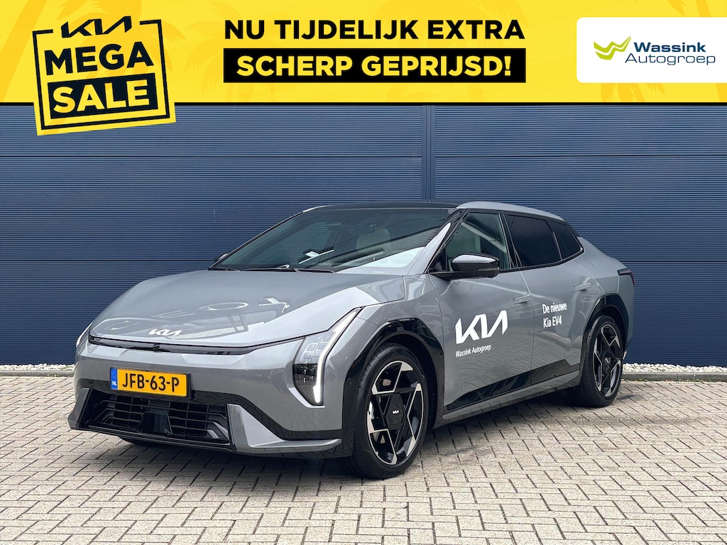 Kia EV4 Fastback 81,4 kWh 204PK GT-PlusLine | Stoelverwarming / Ventilatie | Harman Kardon | Schuif/kanteldak | LED-Matrix | 360 Camera | Head-up display |