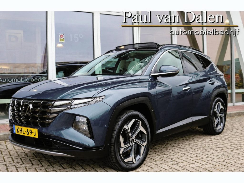 Hyundai Tucson 1.6 T-GDi 265PK PHEV PREMIUM SKY Panodak | SOH 100% | Leer | Stoel/stuurverw./koeling | 360 Camera | Memory | 19 Inch lm | Pdc v+a |