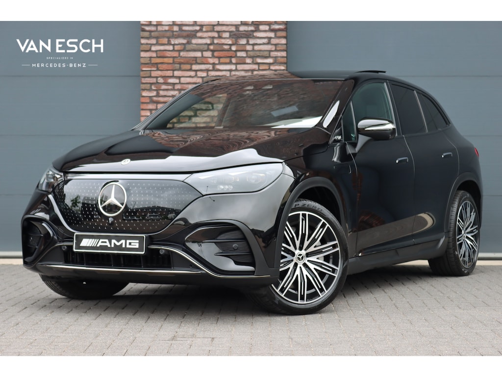 Mercedes-Benz EQE SUV 350 4MATIC AMG Line Premium+ 91 kWh | Luchtvering | Hyperscreen | Achterasbesturing | Distronic+ | Panoramadak | Burmester | Digital Light | Surround Camera | 22kW | Warmtepomp |