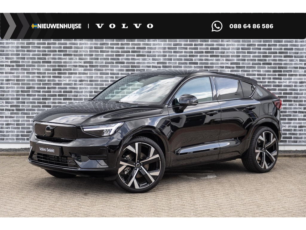 Volvo EC40 Single Motor Extended Range Ultra Black Edition Europa 82 kWh | Panoramadak | Google Maps navigatie | 20 inch velgen | Harman Kardon audio | Stoel- en stuurverwarming | Elektrische stoelverstelling |