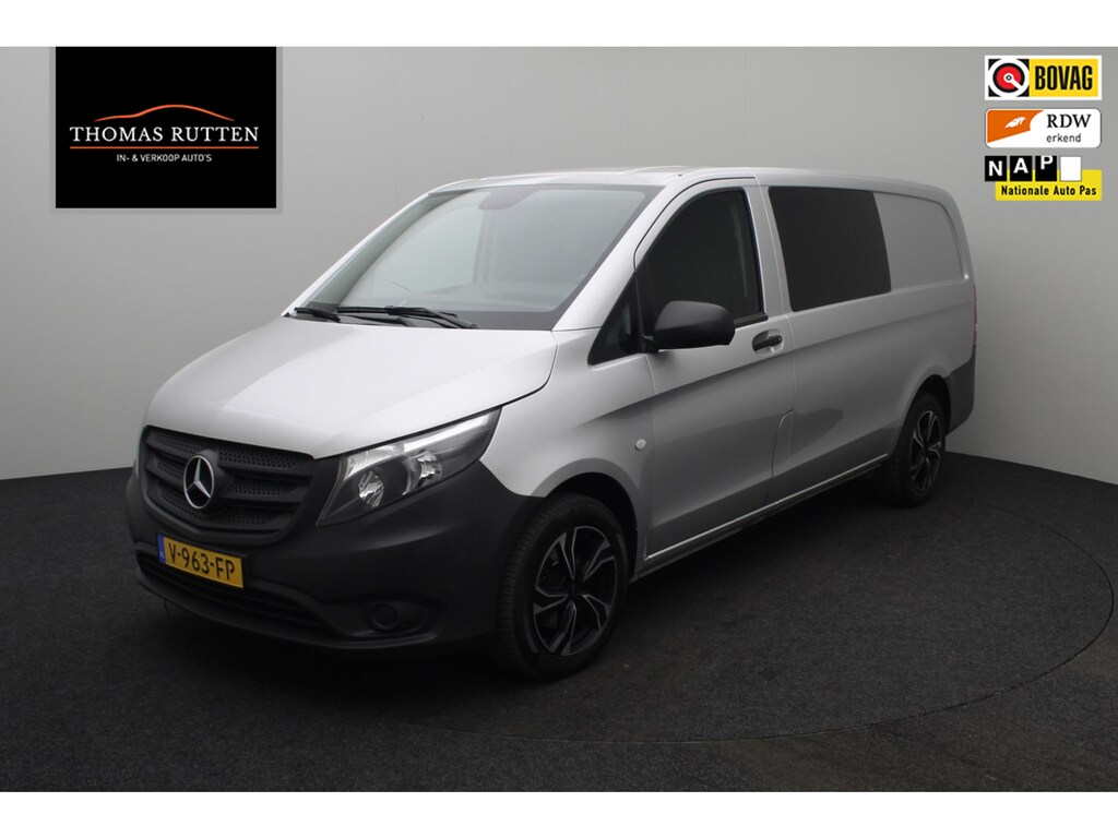 Mercedes-Benz Vito 111 CDI Lang Dubbel Cabine 2017 | Achteruitrij Camera | Trekhaak | Carplay | Isofix | Carplay | Elektrische Spiegel Verstelling | Nationale Autopas