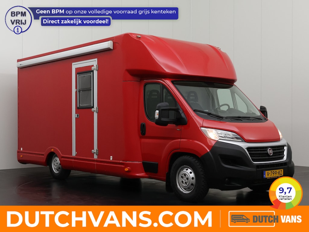 Fiat Ducato 2.3MultiJet 130PK Mobiel Kantoor | Showroom | Navigatie | Camera | Airco | Cruise | 3-Zits