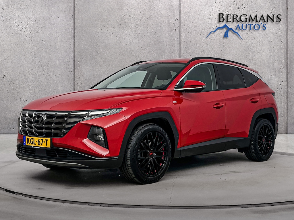 Hyundai Tucson - 1.6 T-GDI MHEV Premium // DEALER ONDERHOUDEN // LEDER // STOELVERWAMING + VENTILATIE // KEYLESS //