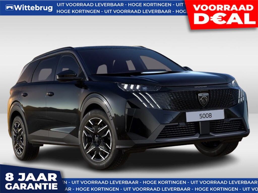 Peugeot 5008 1.6 Plug-in Hybrid 225PK GT DIRECT RIJDEN - RIJKLAAR - LEDER - PANORAMADAK - 8 JAAR GARANTIE