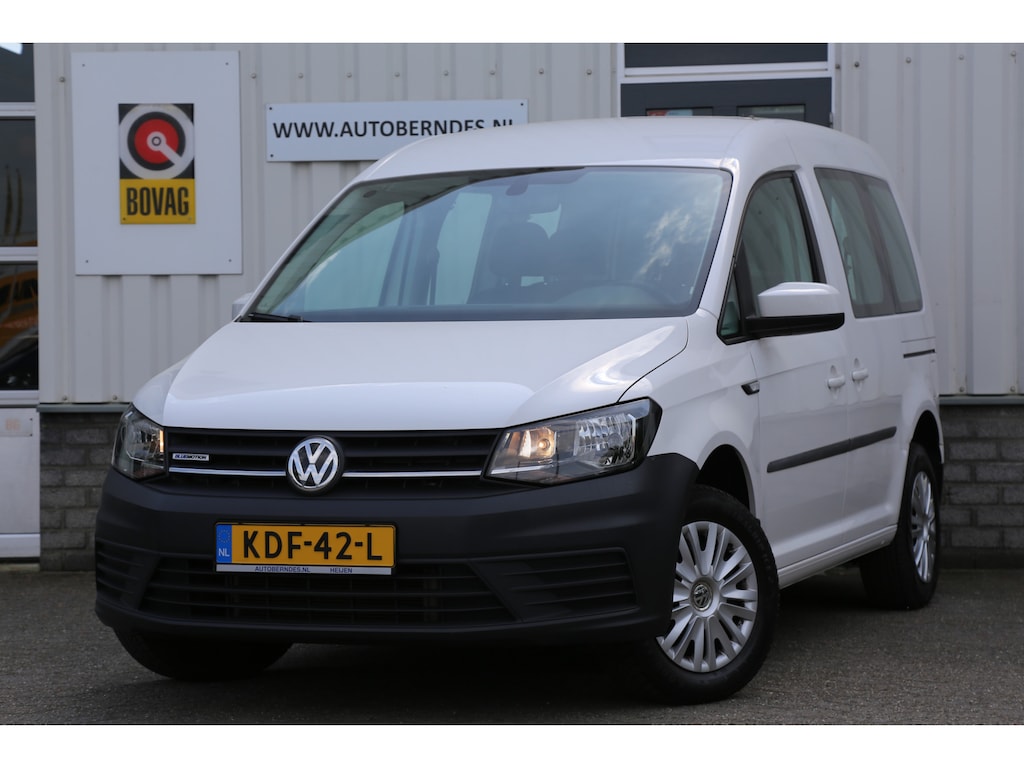 Volkswagen Caddy 1.4 TGI Trendline 5 Persoons Automaat*Perfect VW Onderh.*Trekhaak/2x zijschuifdeur/Stoelverw./Climate-Control/Camera/Parkeersens.V+A*