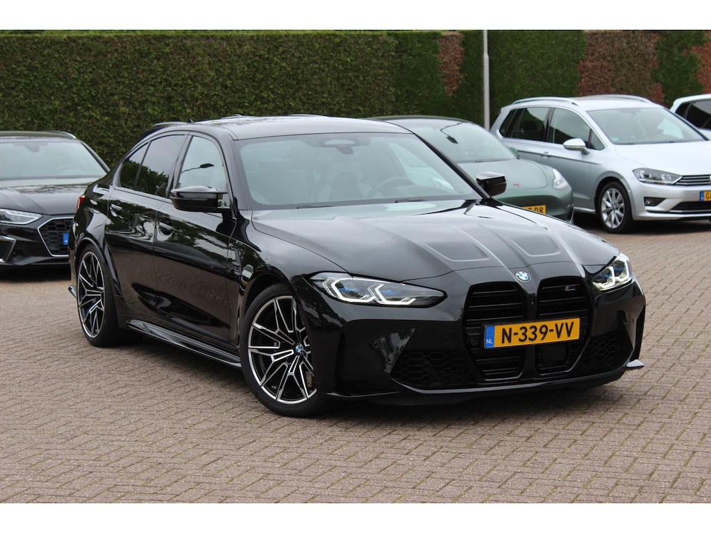 BMW M3 3-serie Competition / 360Camera / Carbon / Head-up / Keyless / Leder / 19'' / CarPlay / Dealer onderhouden / Stuur+Stoelverwarming / Dodehoek / DAB / ACC