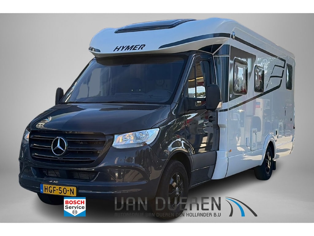 Mercedes-Benz Camper Hymer T680 S 170 PK Hefbed, XXL koelkast, TV, 3-Pits kookstel Single bed, Luifel