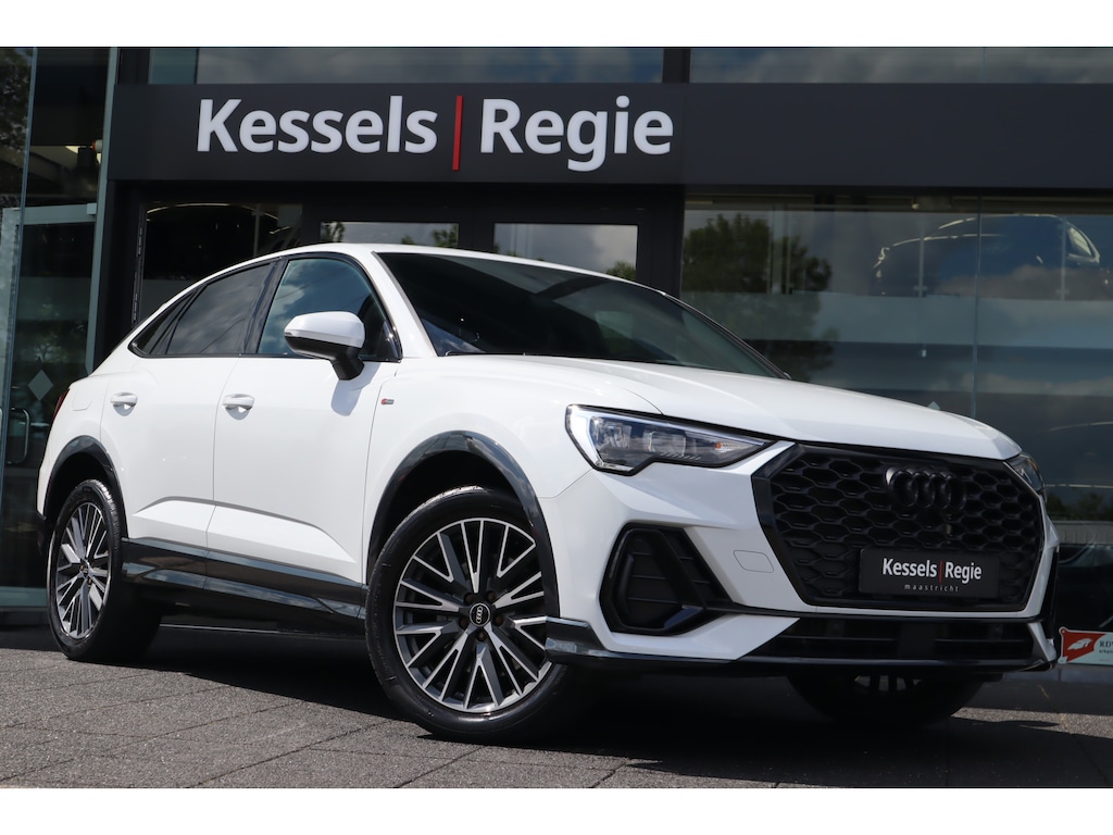 Audi Q3 Sportback 45 TFSI e S-line | El.haak | Camera | 19” | Stoelverwarming | El.klep | Cruise | DAB