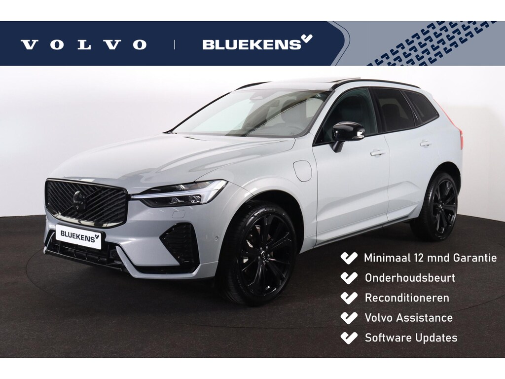 Volvo XC60 T6 Recharge AWD Plus Black Edition - Panorama/schuifdak - IntelliSafe Assist & Surround - 360º Camera - Harman Kardon audio - Adaptieve LED koplampen - Verwarmde voorstoelen, stuur & achterbank - Parkeersensoren voor & achter - Elektr. bedienb. voorstoelen met geheugen - Head up display - Draadloze tel. lader - Extra getint glas - 21' LMV