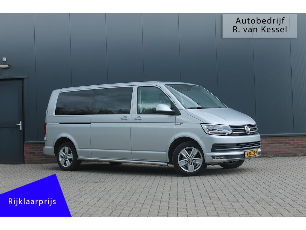 Volkswagen Transporter 2.0 TDI L2H1 DC Highline I 2x Schuifdeur I Schuifdak I Leer I Zeer compleet I NL-auto