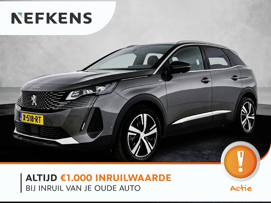 Peugeot 3008 1.2 GT 130pk Automaat | Navigatie | Climate Control | Adaptieve Cruise Control | Camera | 18"LMV | Stoelverwarming | Full-LED | Keyless Entry/Start | Apple Carplay/Android Auto |