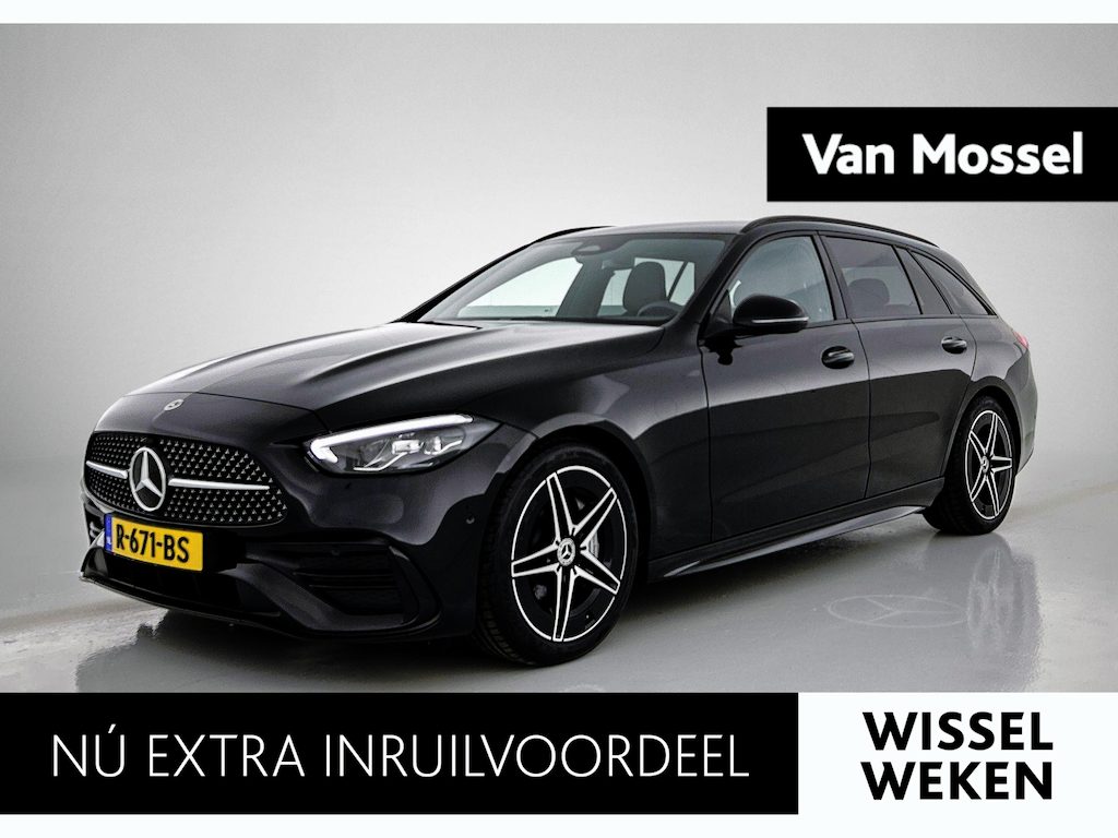 Mercedes-Benz C-klasse Estate 180 AMG Line | Automaat | Navigatie | Apple Carplay / Android Auto | Alcantara | Camera | Virtual Cockpit | Stoelverwarming | Cruise Control | Lichtmetalen AMG Velgen | Lage km stand