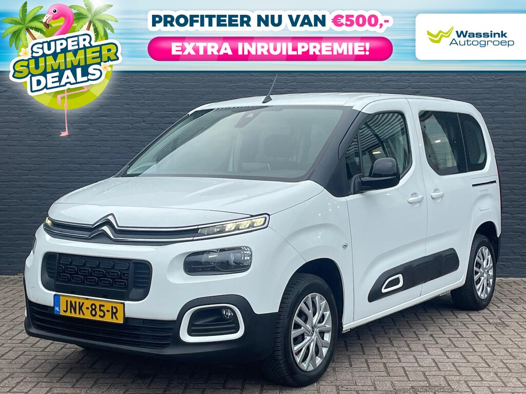Citroën Berlingo 1.2 PureTech 130pk AUTOMAAT Feel uitvoering | Sensoren Achter | Carplay | Navigatie | 3-zits achterbank |