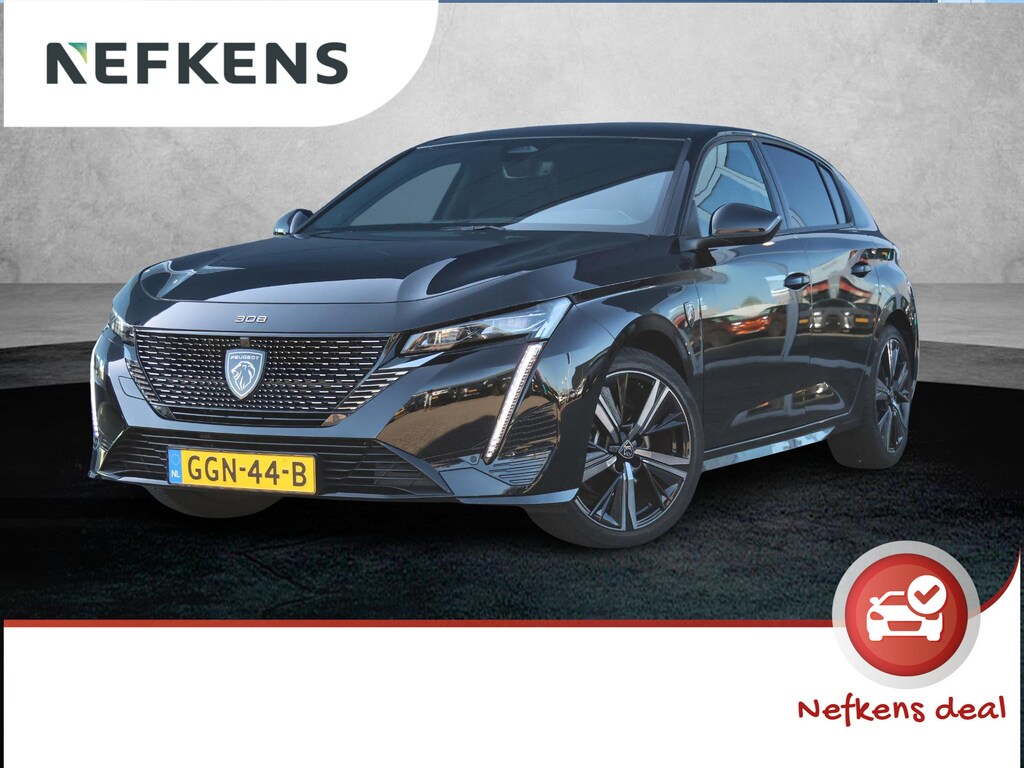 Peugeot 308 145pk Hybrid GT | 1ste eigenaar | LEER/Alcantara | Stoel/voorruitverwarming | 18"LMV | LED lampen | AUTOMAAT