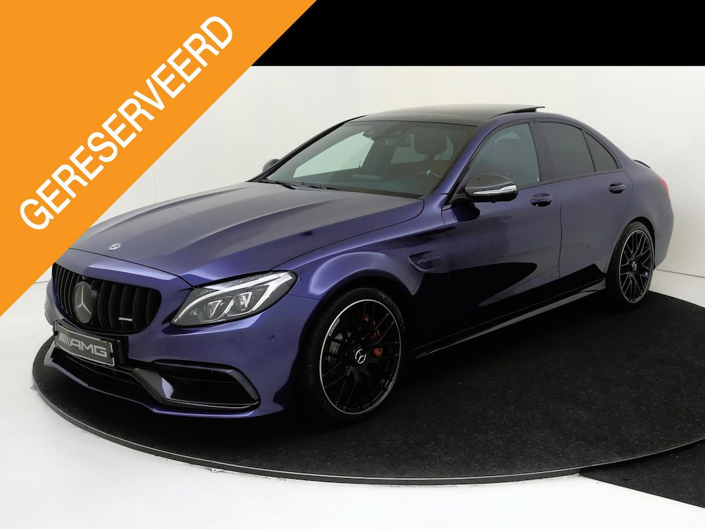 Mercedes-Benz C-klasse AMG 63 S Panoramadak / Memory Seats / Head-Up / 360 Camera / Nappa Leder / Nightpakket /