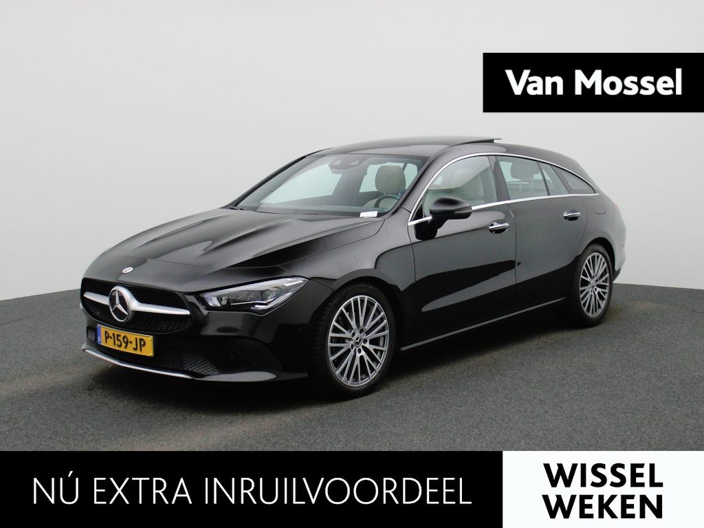 Mercedes-Benz CLA Shooting Brake 200 Business Solution | Automaat | Panoramadak | Apple Carplay / Android Auto | Stoelverwarming | Sfeerverlichting | Leder | Camera | Parkeer sensoren | Navigatie | Virtual cockpit | Lichtmetalen Velgen |