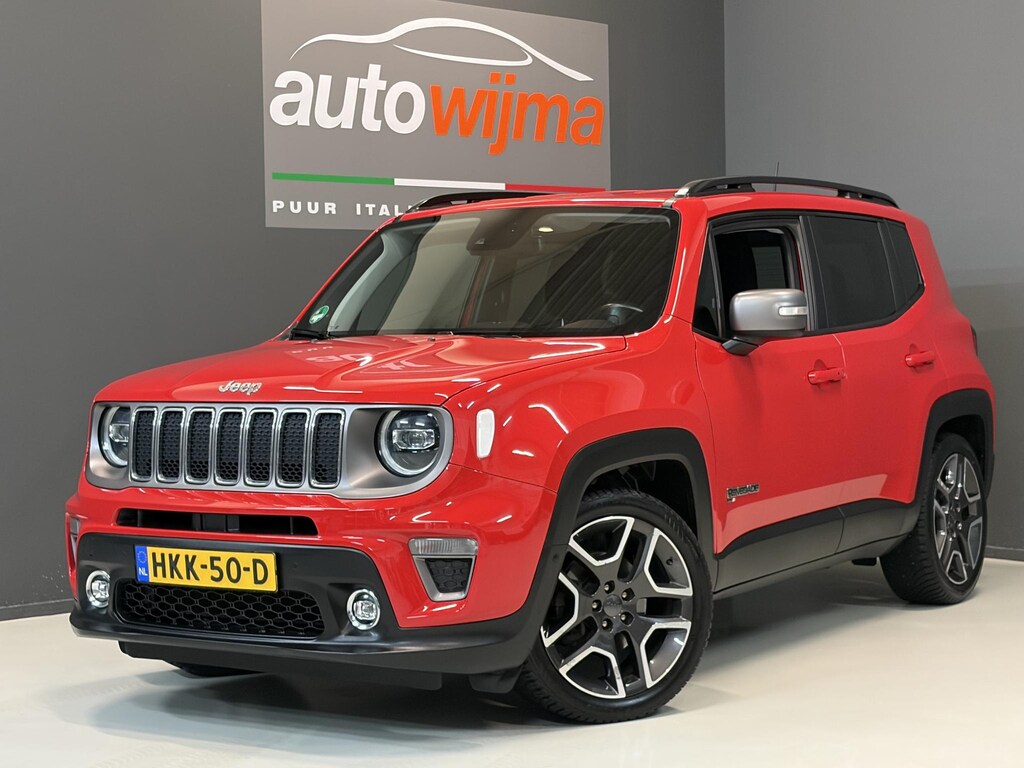 Jeep Renegade 1.3Turbo 150pk Limited Automaat Afneembare trekhaak, 19Inch, Stoelverwarming, adaptive cruise