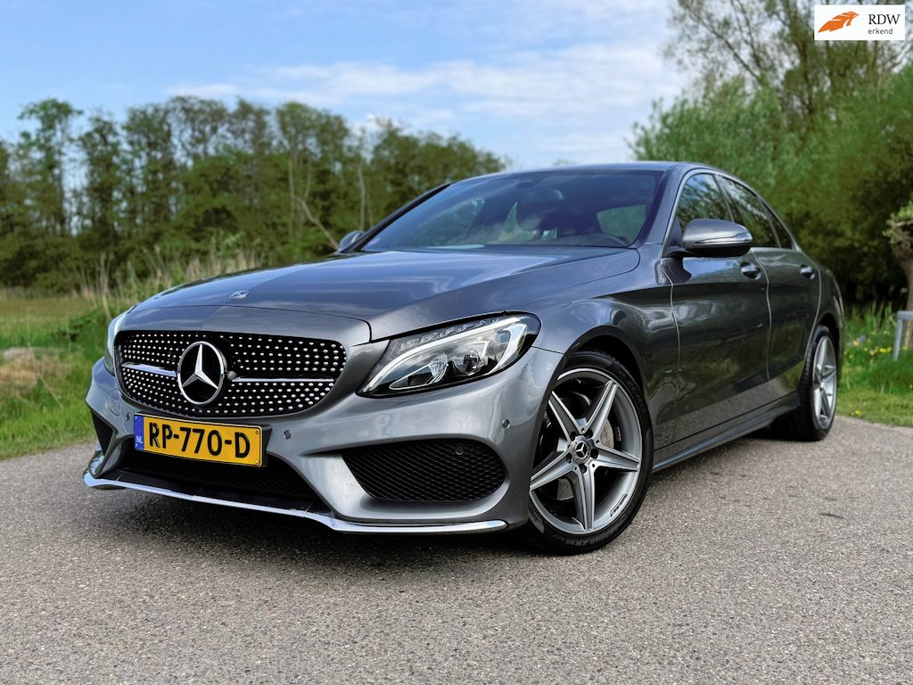 Mercedes-Benz C-klasse 180 Business Solution AMG / NL Auto / Automaat / Clima / Navi / Camera / Sportstoelen / Leder / NAP