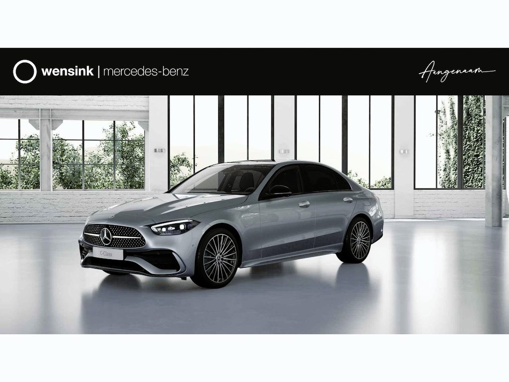 Mercedes-Benz C-klasse 300e Business Solution AMG | Panoramaschuifdak | Burmester | AMG-line plus | Head-up display |