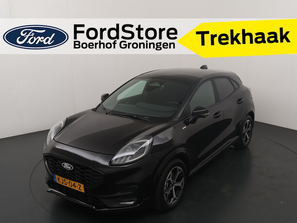Ford Puma EcoBoost Hybrid 125 pk ST-Line | Trekhaak | Winter Pack | Pano | 360° Camera | Matrix LED | Adapt. Cruise | El. a. klep