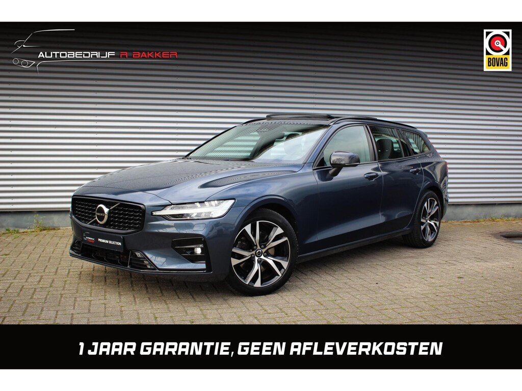 Volvo V60 2.0 B3 MHEV Ultimate Dark // Panoramadak | Harman Kardon | Leder | HUD | Memory | Stoelverwarming V+A