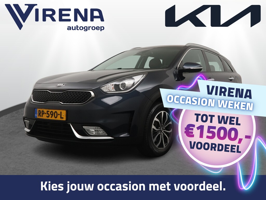 Kia Niro Hybrid 1.6 GDi DynamicLine - Cruise Control - Lichtmetalen Velgen - Navigatie - Climate Control - Apple/Android Carplay - Virena Zekerheidspakket €895
