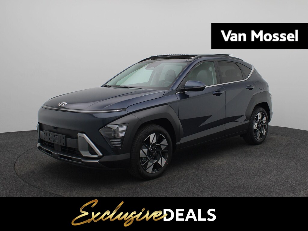 Hyundai Kona 1.6 GDI HEV Premium Sky | Panoramadak | Stoel -en stuurverwarming | Climate Control | Head Up Display | BOSE Premium Audio | 360 Camera | Apple Carplay/Android Auto | ACTIEPRIJS, VRAAG NAAR DE VOORWAARDEN |