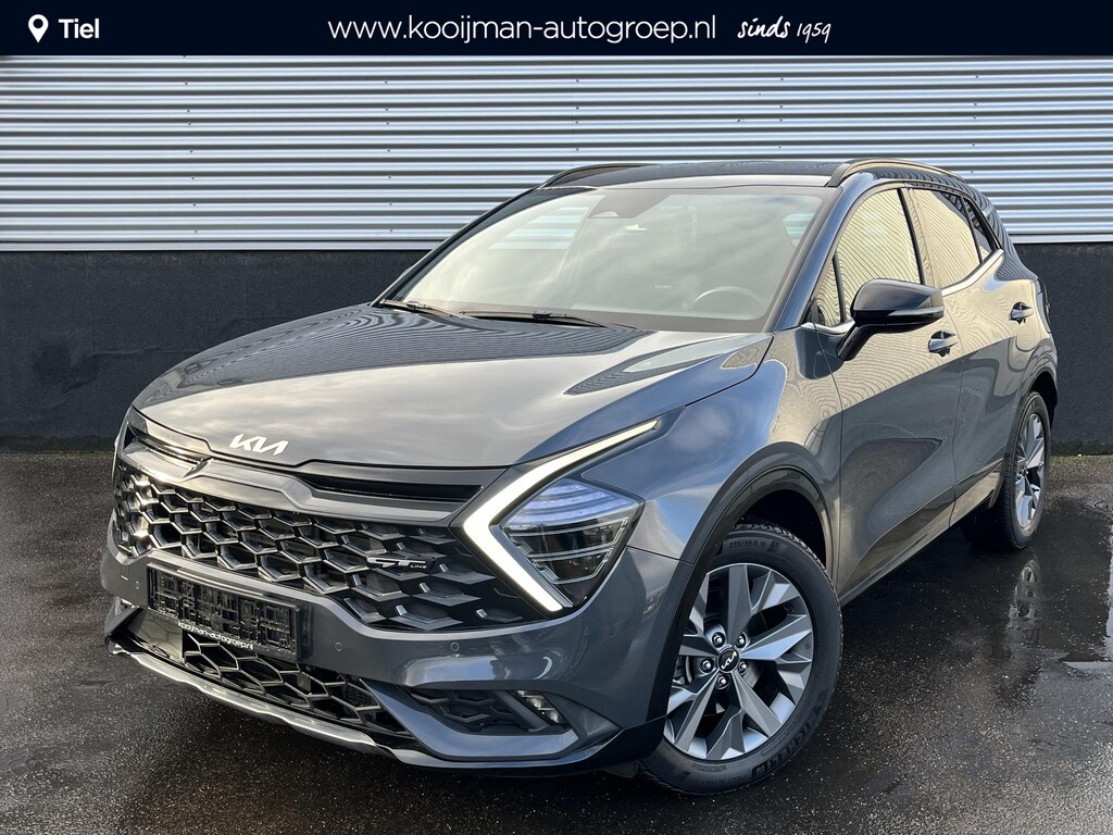 Kia Sportage 1.6 T-GDi Hybrid GT-Line Stoel- & stuurverwarming, keyless, Leder/Alcantara, PDC v&a, Elek. Achterklep