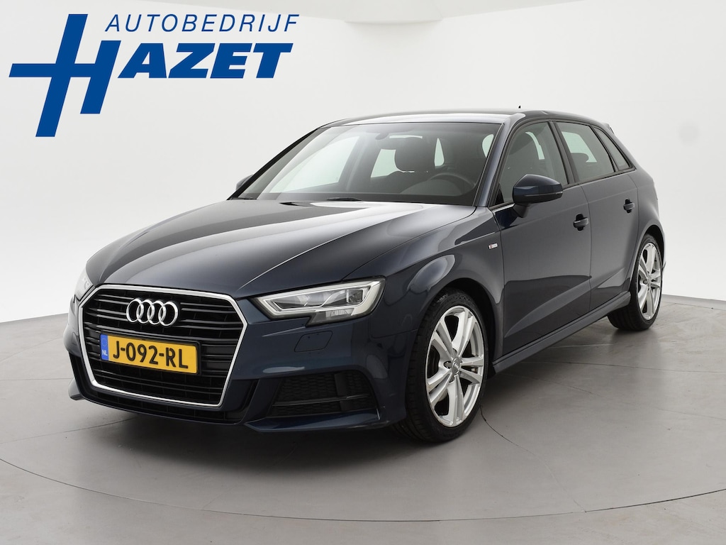 Audi A3 Sportback 40 TFSI 190 PK S-TONIC AUT. DESIGN PRO LINE *COSMOSBLAUW METALLIC* + CARPLAY | STOEL/STUURVERW. | 18 INCH