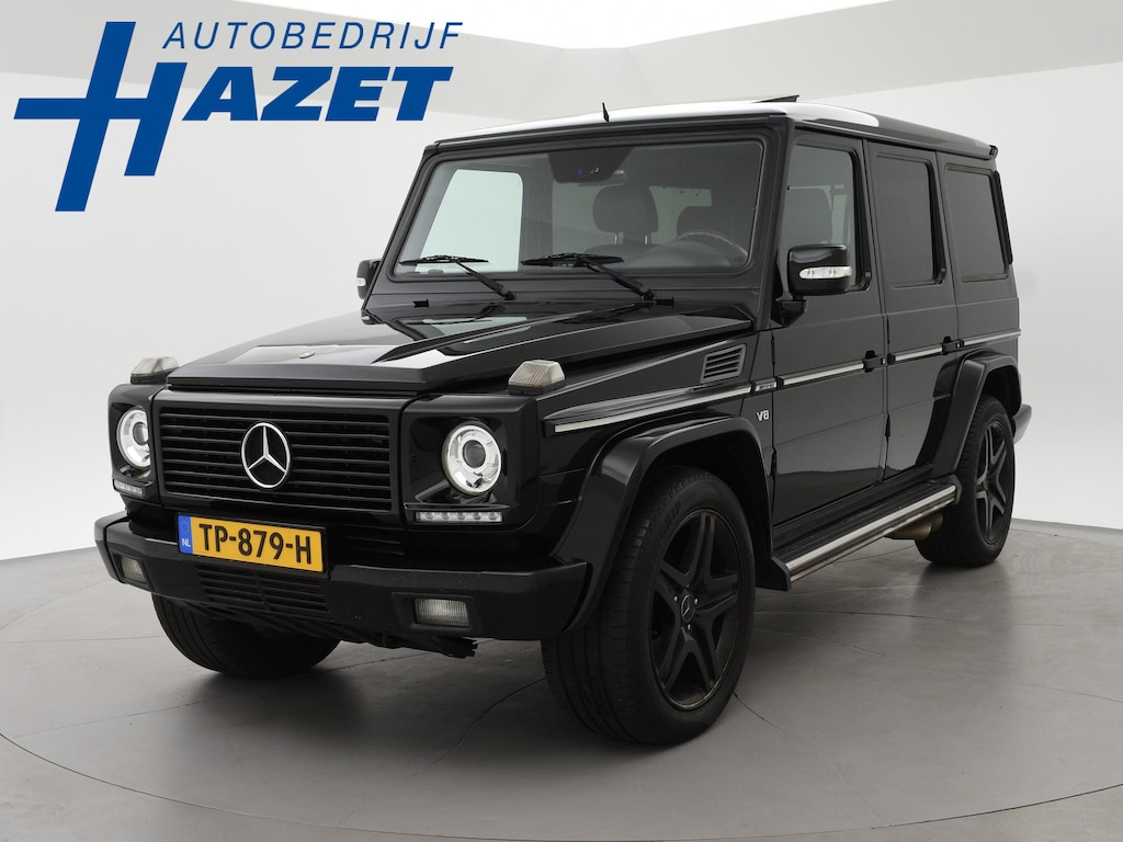 Mercedes-Benz G-klasse 55 AMG 55 KOMPRESSOR 476 PK + 20 INCH LMV | SCHUIFDAK | 3500 KG TREKHAAK | STUURVERW.