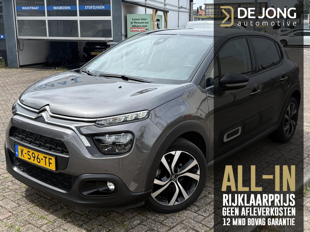 Citroën C3 1.2 PureTech Shine ALL-INRIJKLAARPRIJS/Navi/Duo-Tone/Keyless/Luxe interieur/17"velgen/Dodehoekbewaking
