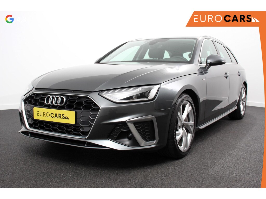 Audi A4 Avant 40 TFSI 204 pk S-tronic S Line Plus Navigatie Adaptive Cruise Control Parkeersensoren Lane Assist Elektrische achterklep Stoelverwarming Ledverlichting Virtual Cockpit Climatronic